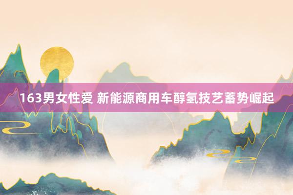 163男女性爱 新能源商用车醇氢技艺蓄势崛起